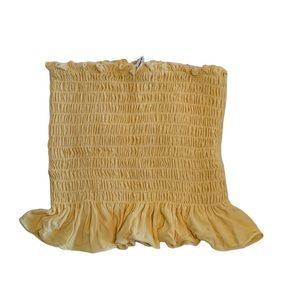 Ivy + Main Tube Top with Ruffle Hem • Size XS